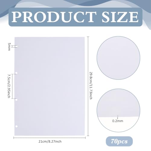 BENECREAT Papier Libérateur A4 Recharge 70 Feuilles 298x210mm