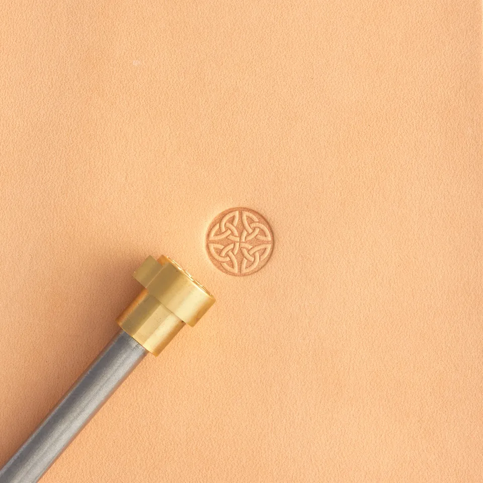 Tandy Leather tampon cuir laiton celtique 12 mm