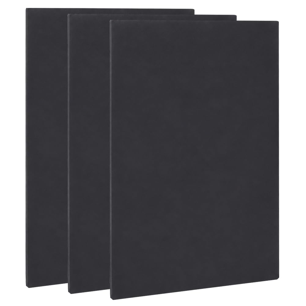 BENECREAT Feuille mousse PVC noire 30x20 cm 10 mm x3