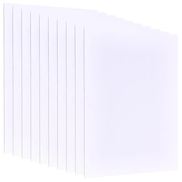 BENECREAT Feuilles Mousse PVC Blanche 40x30cm 3mm Lot 10