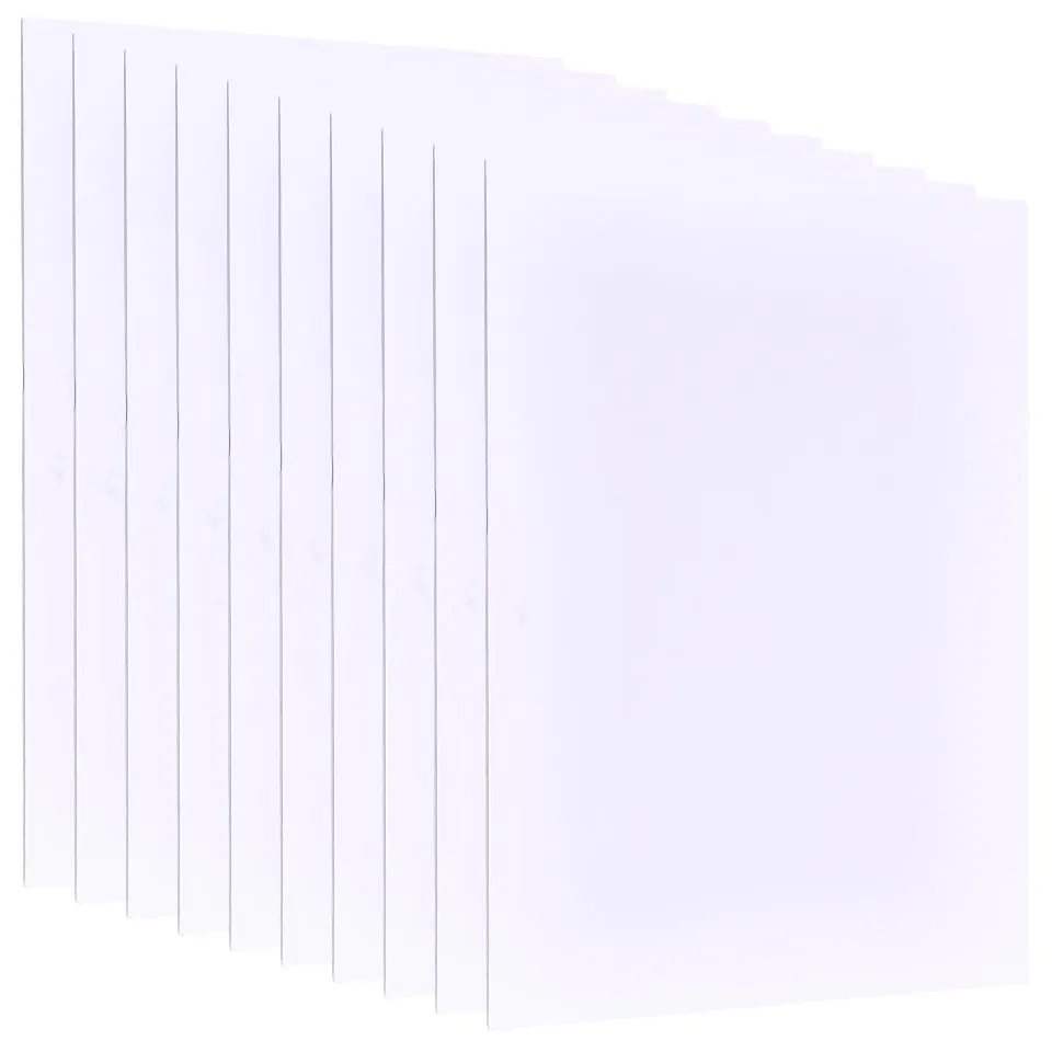 BENECREAT Feuilles Mousse PVC Blanche 40x30cm 3mm Lot 10