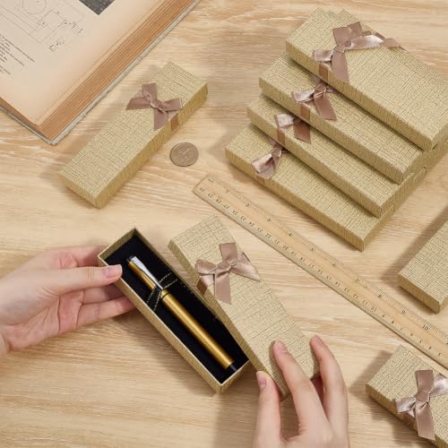 BENECREAT Boîte Stylo Carton Brun Sable 14 pcs