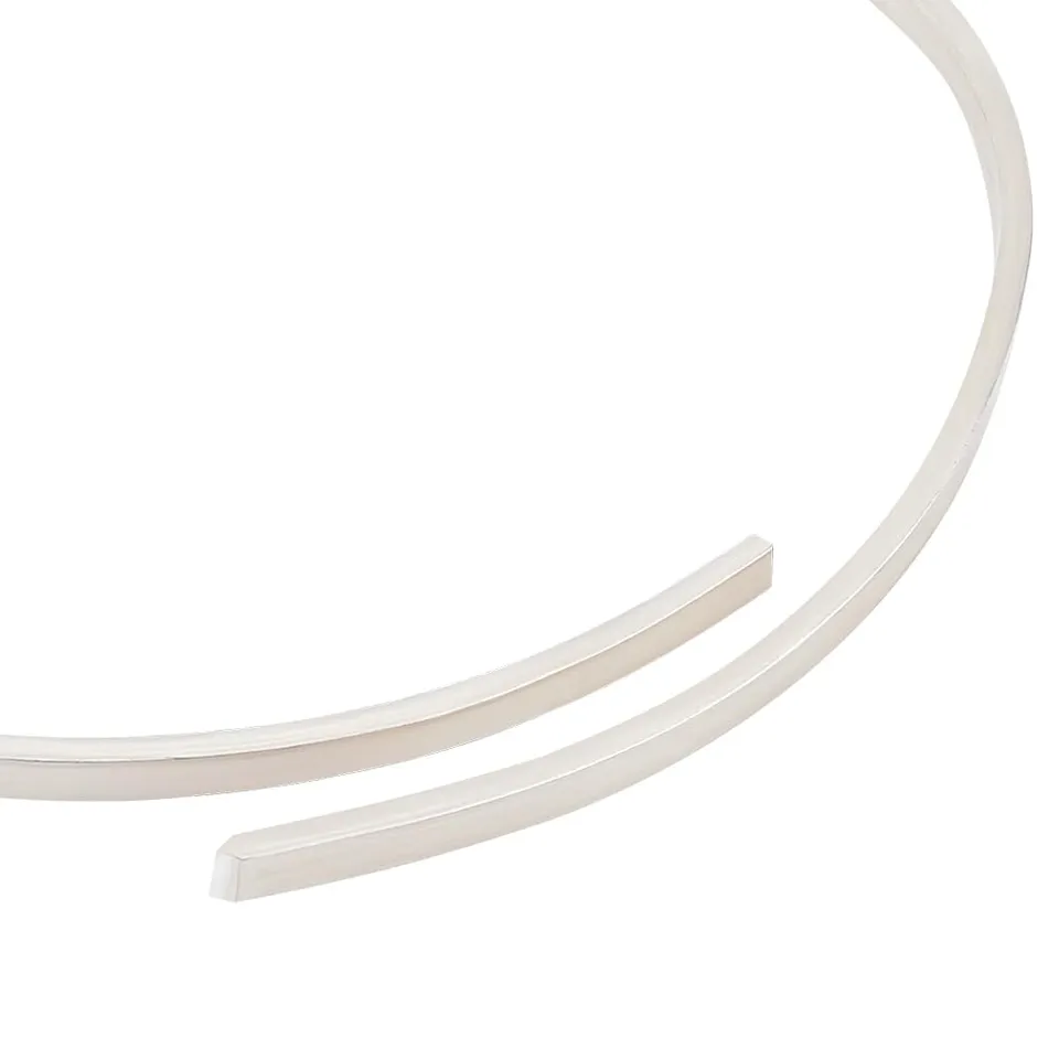 BENECREAT fil plat argent sterling 200x2x1 mm + chiffon