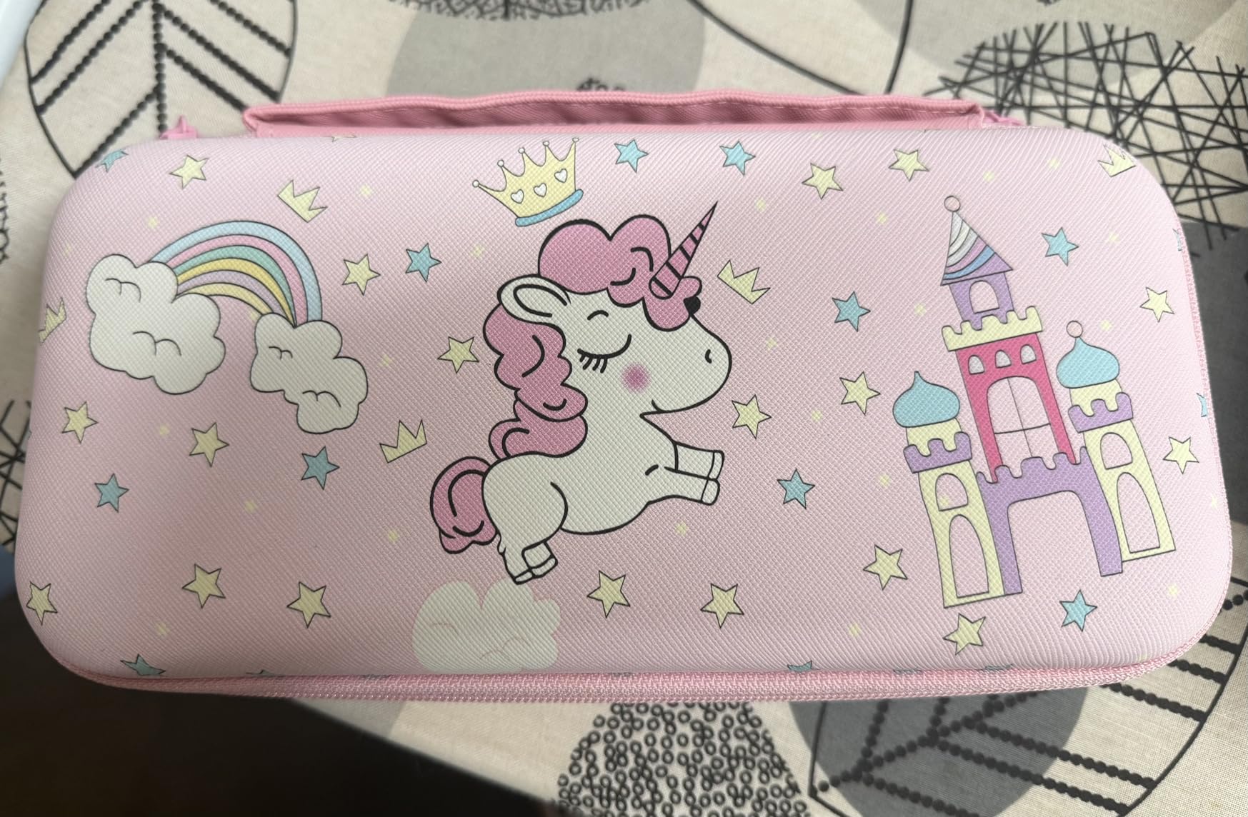 JYPS Licorne housse Nintendo Switch rigide rose coque TPU