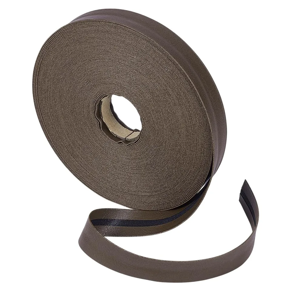 BENECREAT Biais Simili Cuir Café 20 mm x 23 m PU