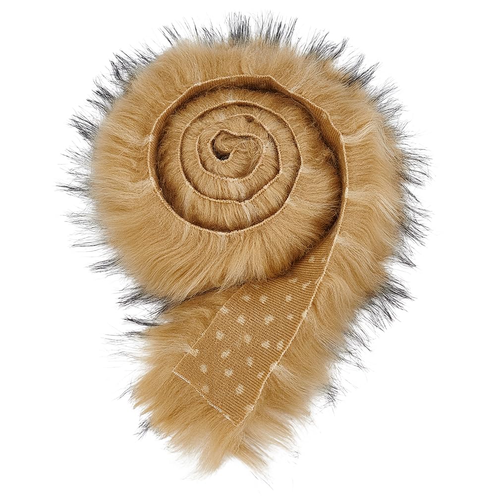 BENECREAT ruban fausse fourrure rose 1m peluche