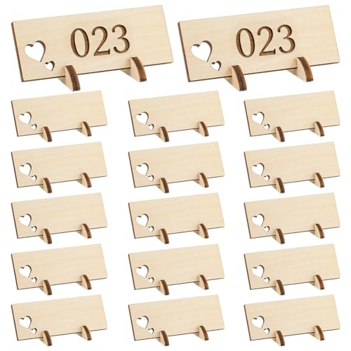 BENECREAT supports bois noms table mariage x20 29,5x79 mm