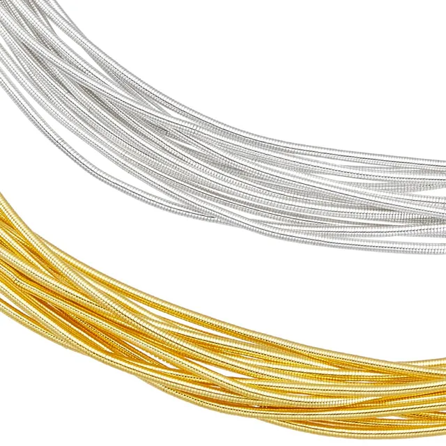 BENECREAT Fil bouillon or argent 0,8mm 32m