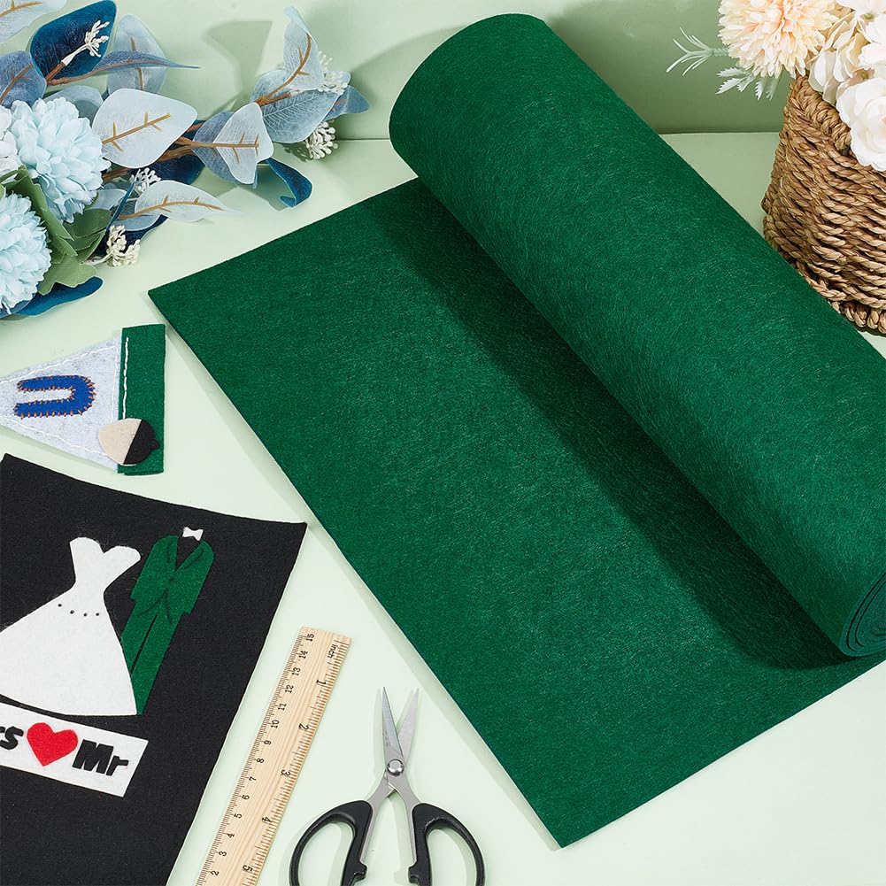 BENECREAT Rouleau Feutre Vert 2 m x 40 cm 3 mm