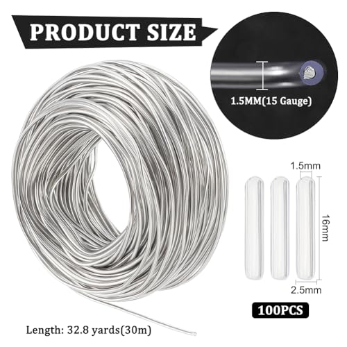 BENECREAT Fil aluminium 1,5 mm transparent 30 m