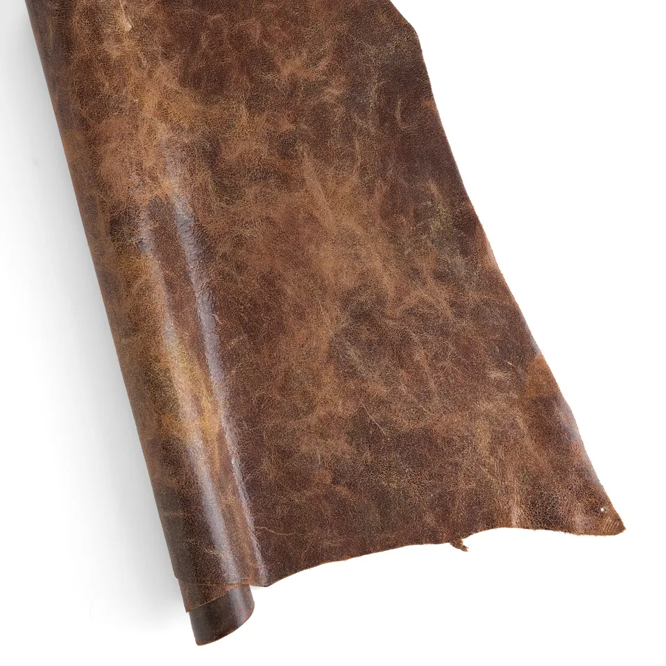 Tandy Leather Texas Western cuir double épaule marron 3-5 oz
