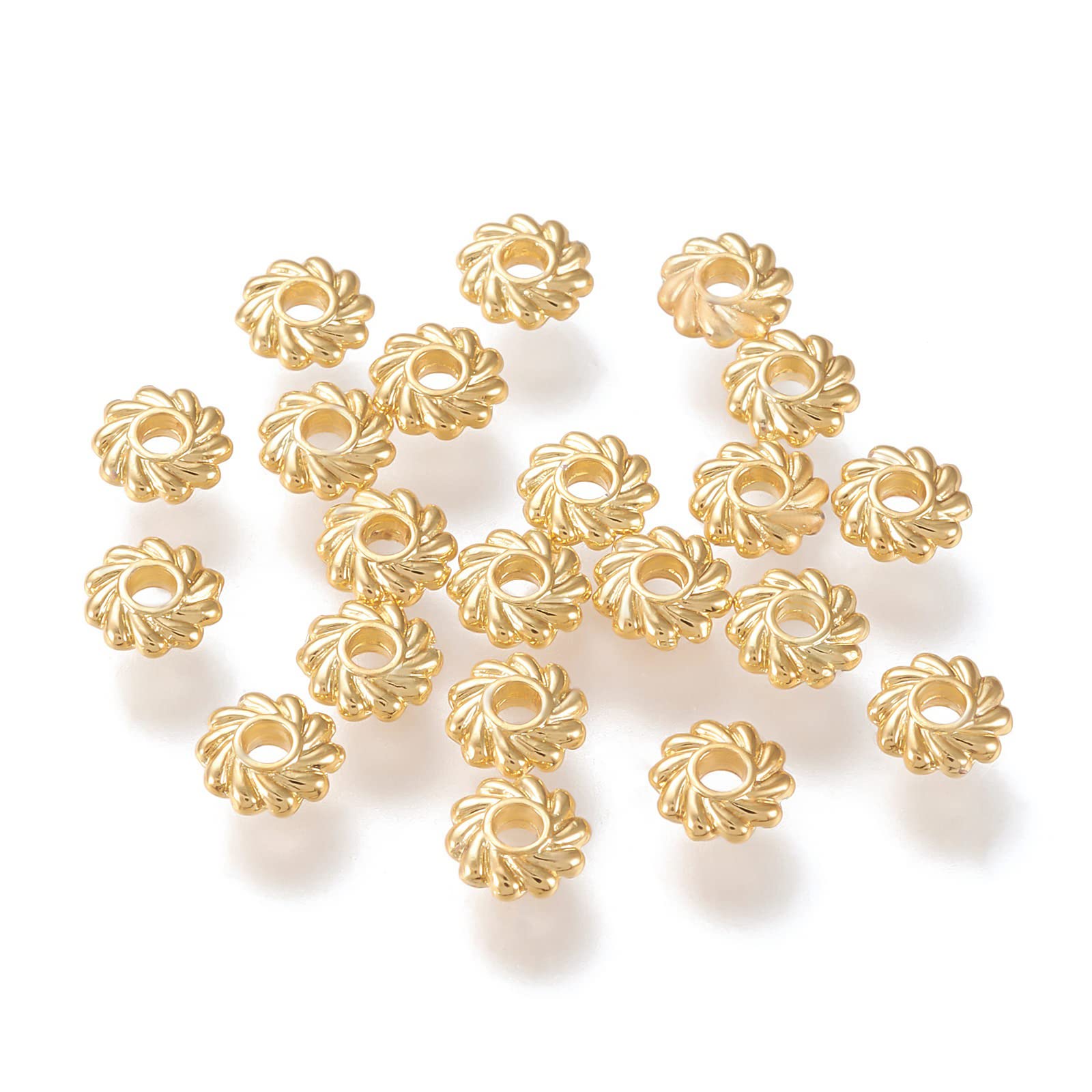 BENECREAT perles disque 6x0.5 mm dorées 500 pcs