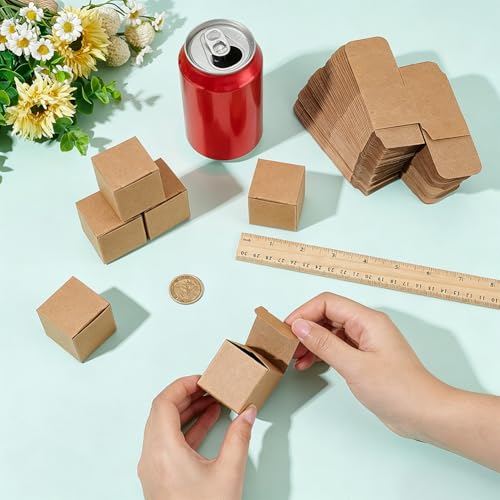 BENECREAT Boîtes Cadeau Kraft 3,8cm Mariage x150