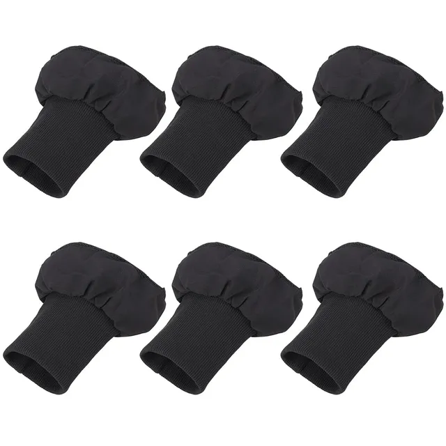 BENECREAT Manchettes Côtelées Noires 3 Paires Polyester