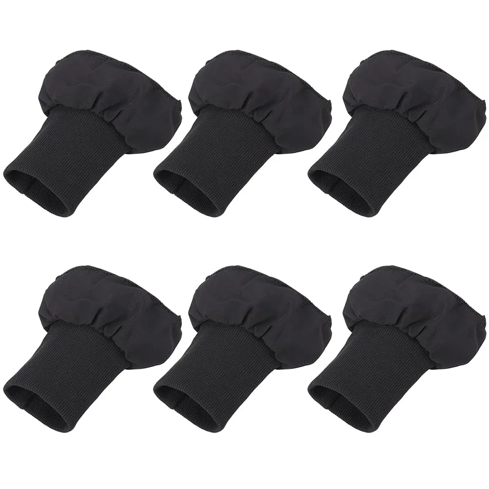 BENECREAT Manchettes Côtelées Noires 3 Paires Polyester