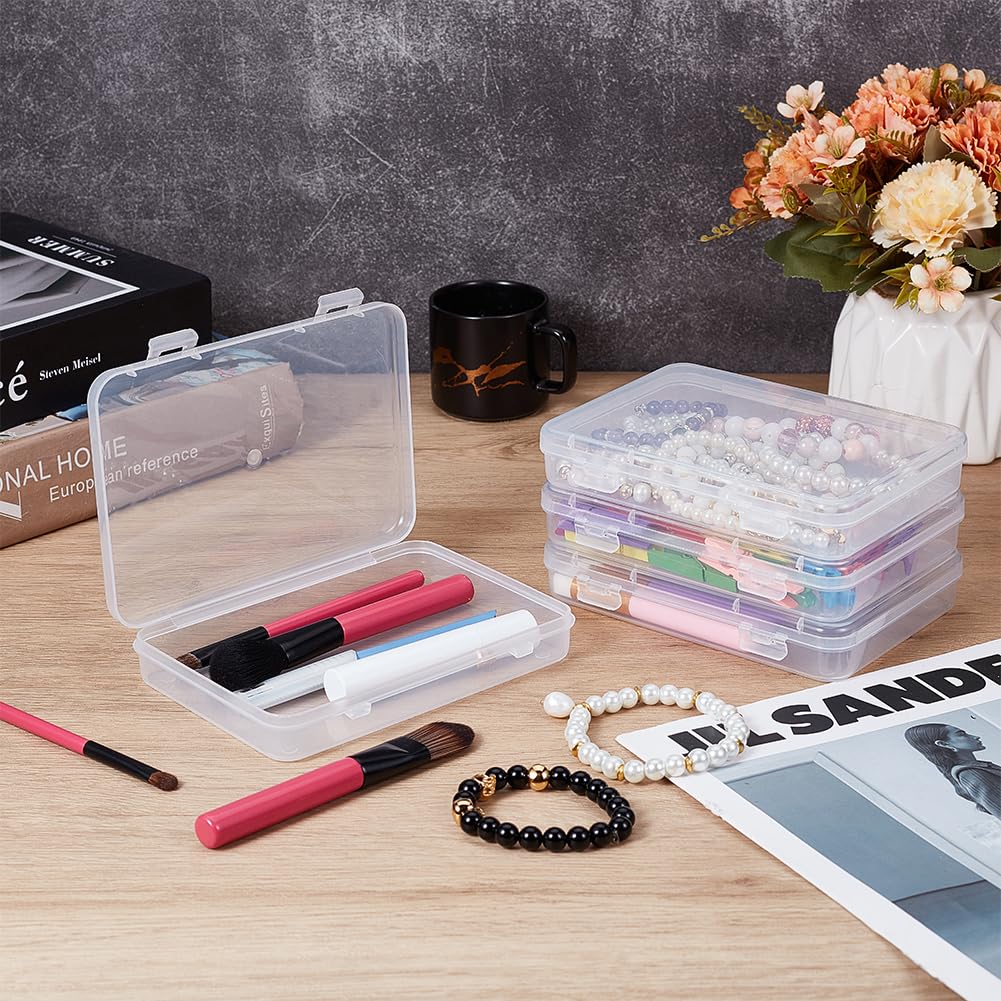 BENECREAT Boîte Rangement Plastique Transparente 5 Pièces