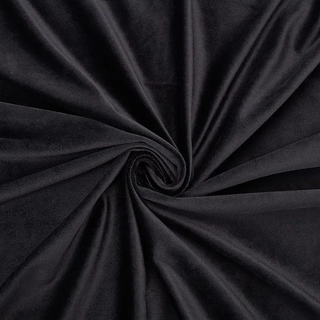 BENECREAT Tissu Velours Noir 145x100 cm Couture
