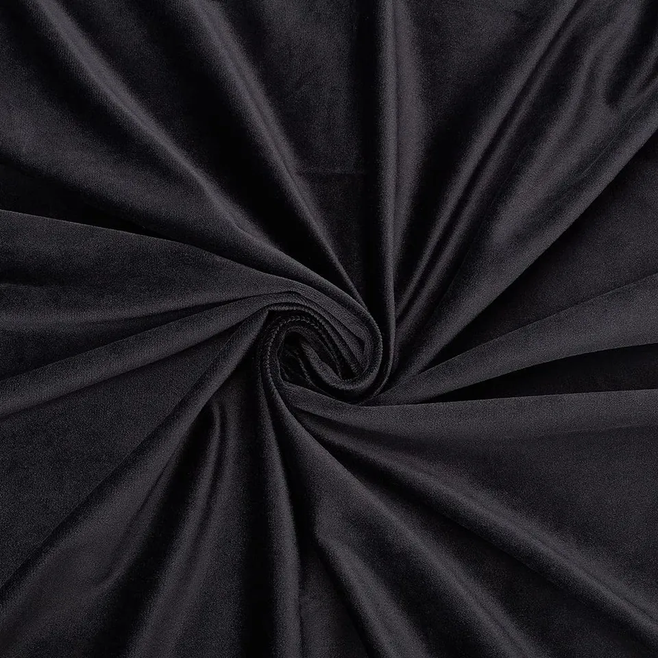 BENECREAT Tissu Velours Noir 145x100 cm Couture