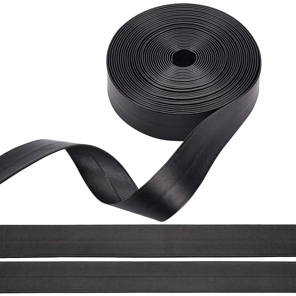 BENECREAT bracelet similicuir noir 25 mm x 5 m