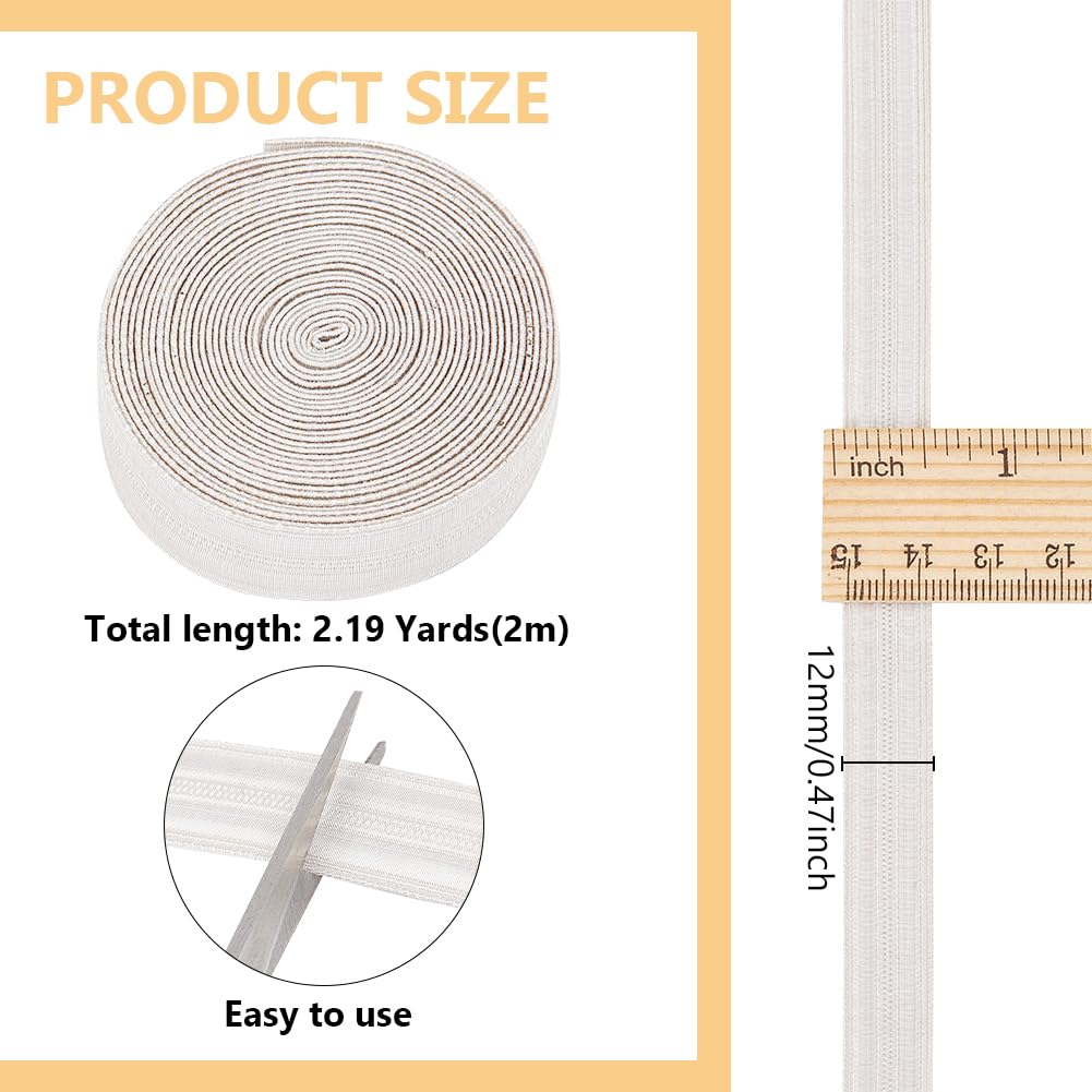 BENECREAT Ruban lingot argenté 12 mm x 2 m uniforme