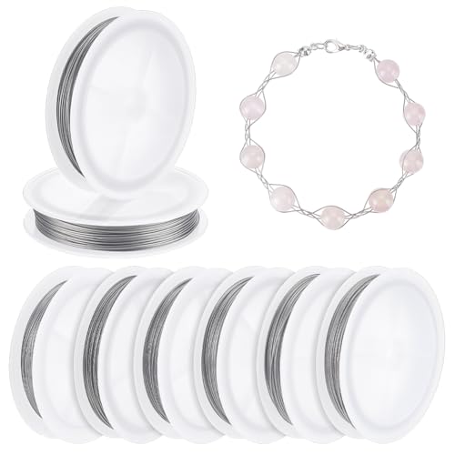 BENECREAT fil perles inox 6 bobines 0,3-0,8 mm