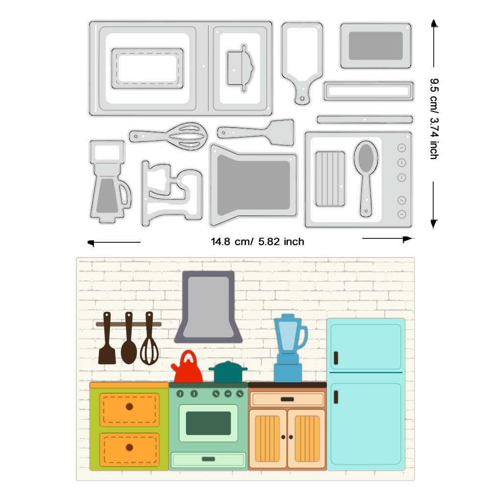 BENECREAT Matrice Découpe Métal Cuisine DIY-WH0309-1698