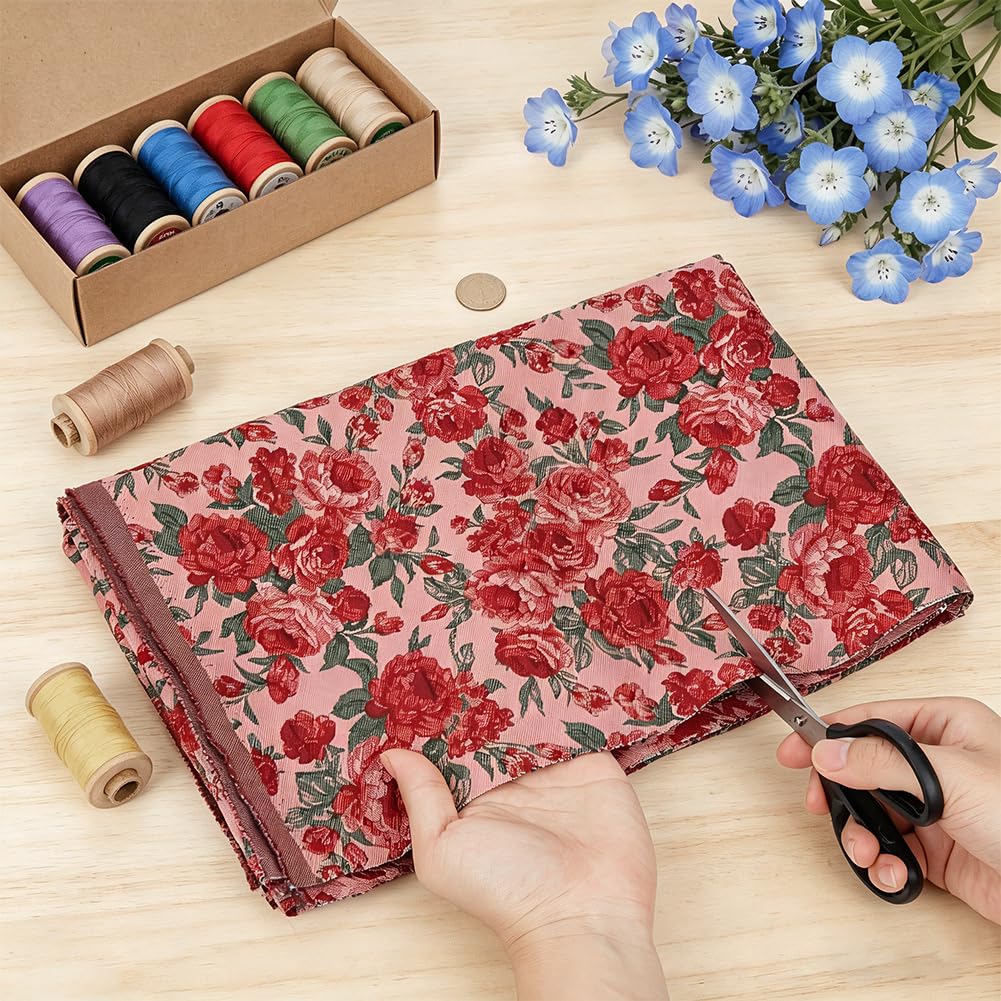 BENECREAT tissu polyester motif rose 100x140cm fleuri