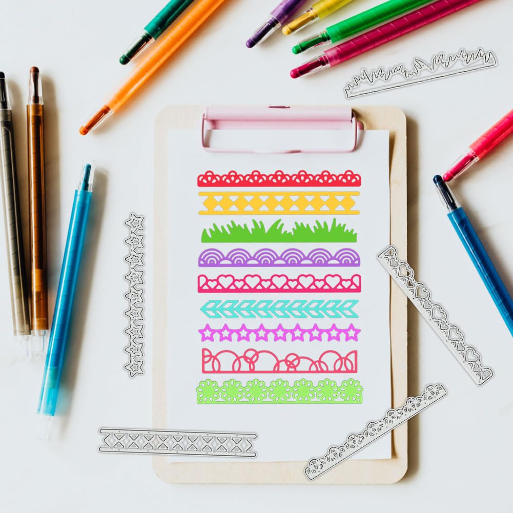 BENECREAT dies dentelle géométrique 9 styles scrapbooking