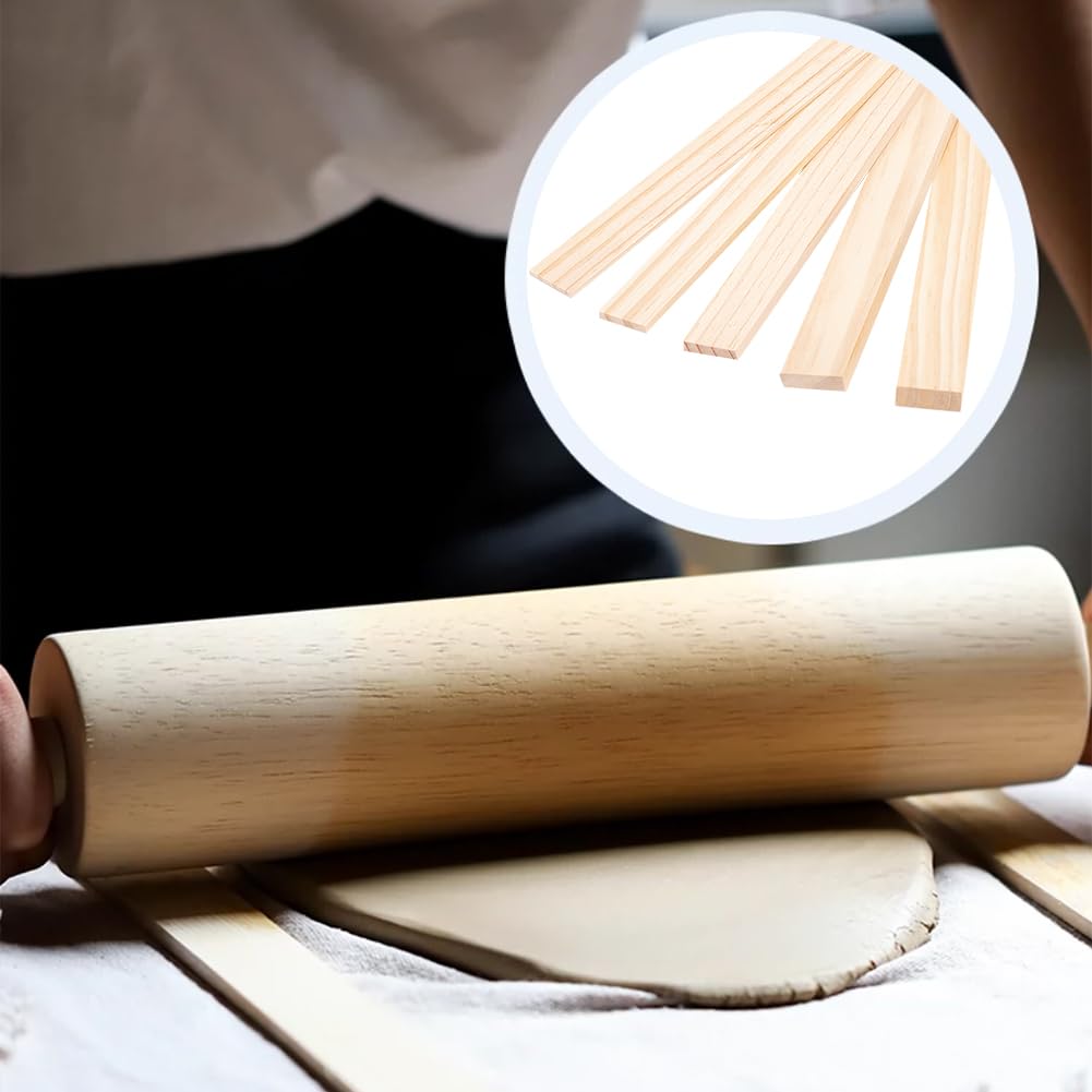 BENECREAT Guides Épaisseur Argile Poterie 10pcs 5 Tailles Bois