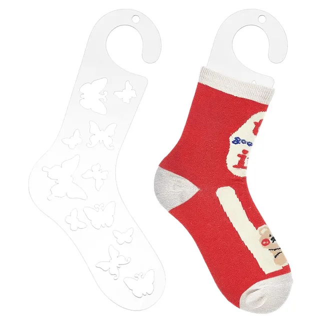 BENECREAT Formes Chaussettes Papillon Acrylique 24cm 2pcs