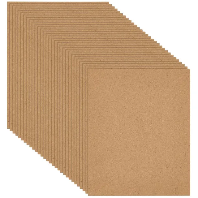 BENECREAT Panneau Bois MDF 250x200 mm 2 mm 30 pcs