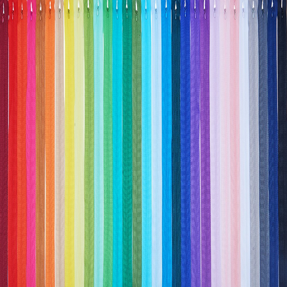 BENECREAT fermetures éclair invisibles nylon 120 pcs