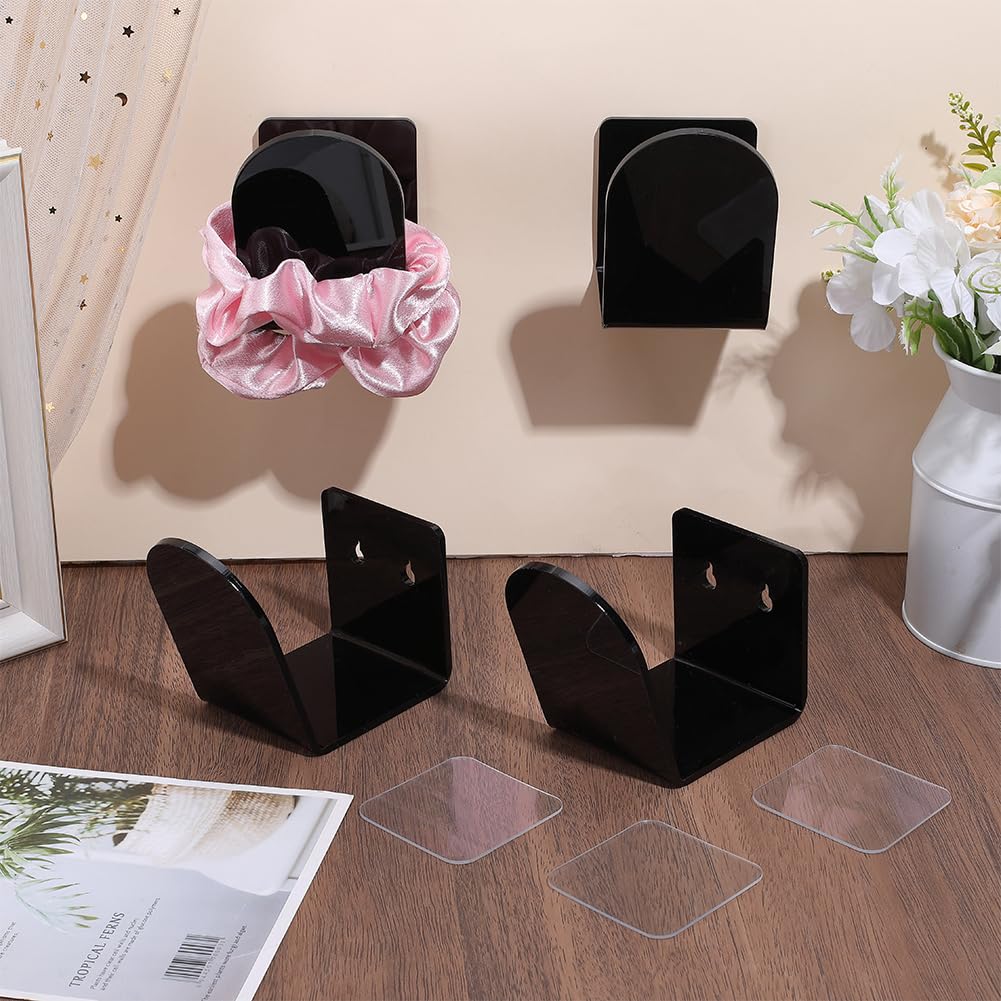 BENECREAT Porte-gant Baseball Mural Acrylique Noir 4pcs