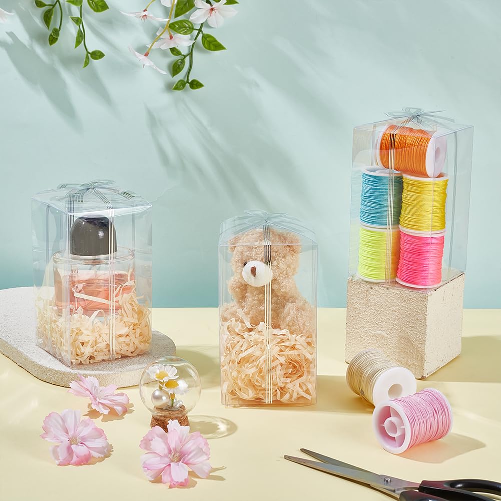 BENECREAT Boîte Cadeau Plastique Transparent Gainsboro 30pcs