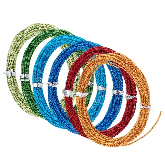 BENECREAT Fil aluminium bijoux 1,6 mm 6 couleurs 30 m