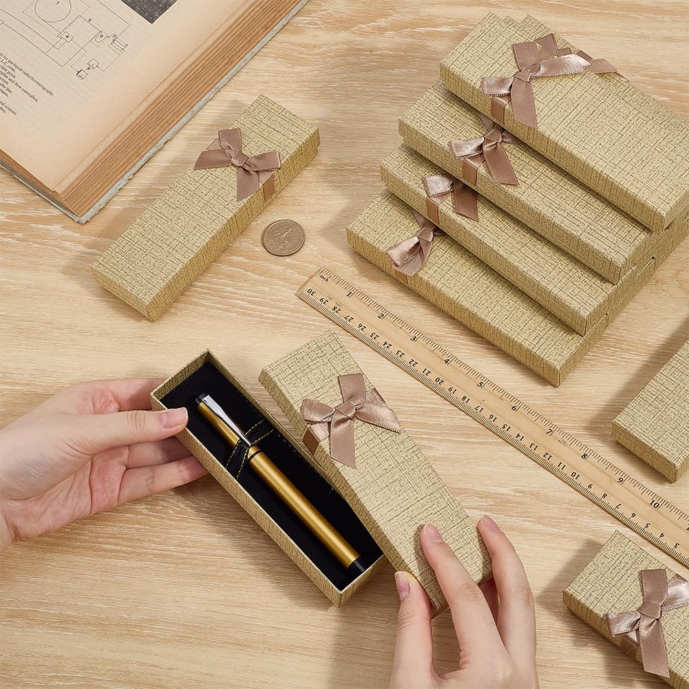 BENECREAT Boîte Stylo Carton Brun Sable 14 pcs