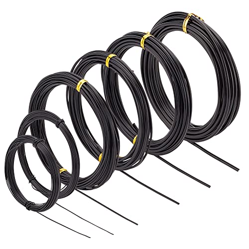 BENECREAT fil aluminium noir 6 calibres 45m bijoux