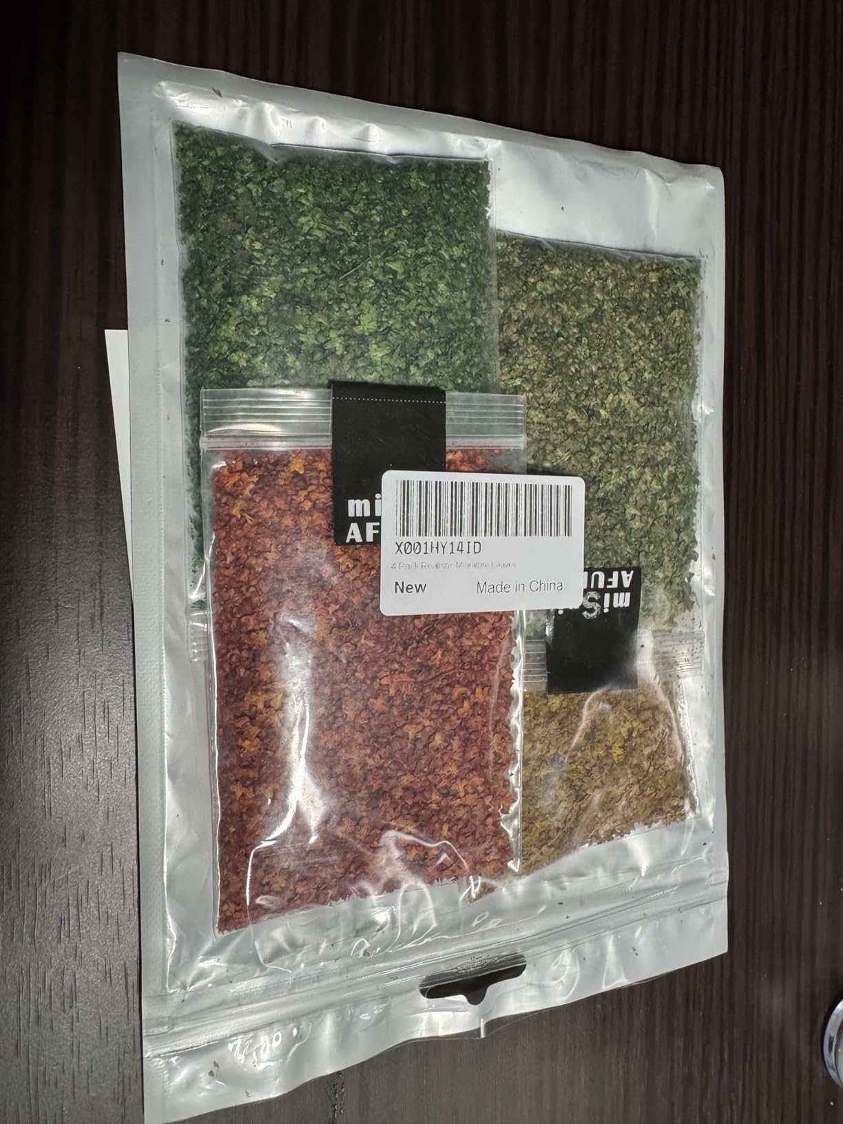 Cayway Feuilles Miniature Diorama 4 Couleurs 33ml