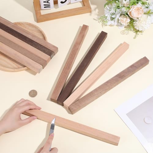 BENECREAT tasseaux bois exotique 300mm x10 5 couleurs