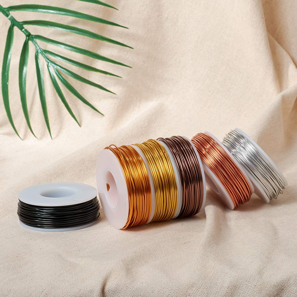 BENECREAT fil aluminium 18 gauge 1 mm 6 rouleaux couleur