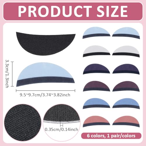 BENECREAT Yeux de Poupée appliques feutrine 6 couleurs x6 paires