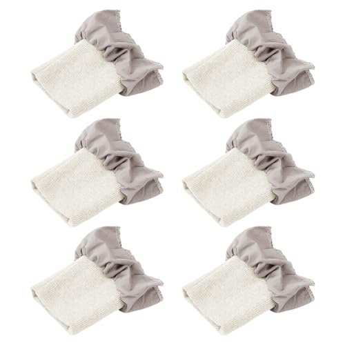 BENECREAT poignets tubulaires gris côte tricot lot 3 paires