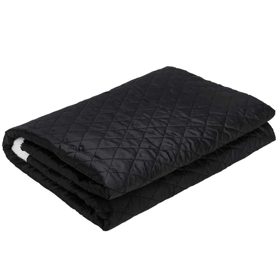 BENECREAT tissu doublure matelassé noir 2m polyester losange