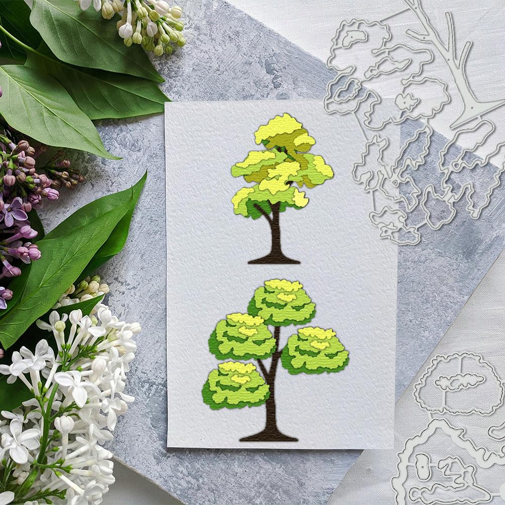 BENECREAT Dies Découpe Arbres Forêt Scrapbooking Acier