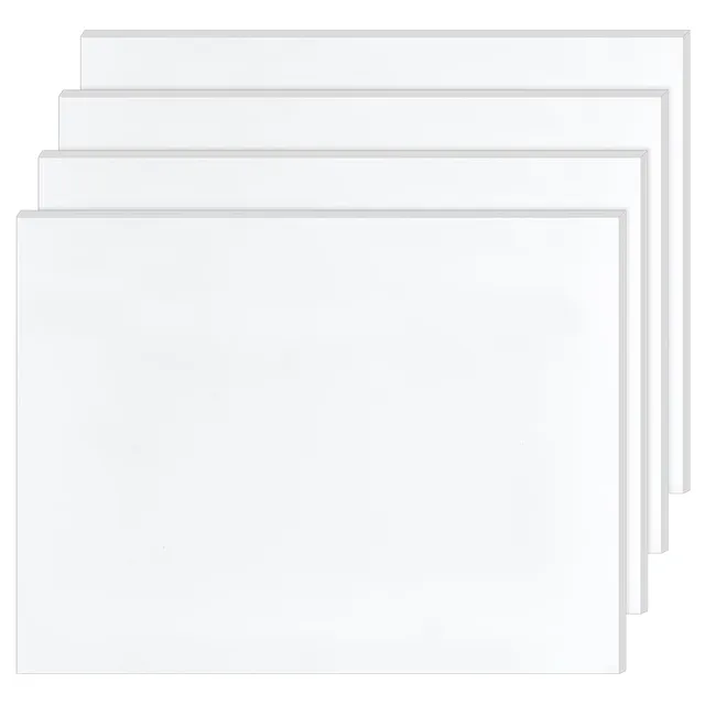 BENECREAT Feuilles UHMW blanc 20x15x0,6cm lot de 4