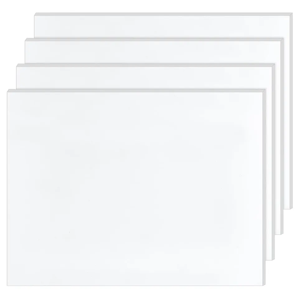 BENECREAT Feuilles UHMW blanc 20x15x0,6cm lot de 4