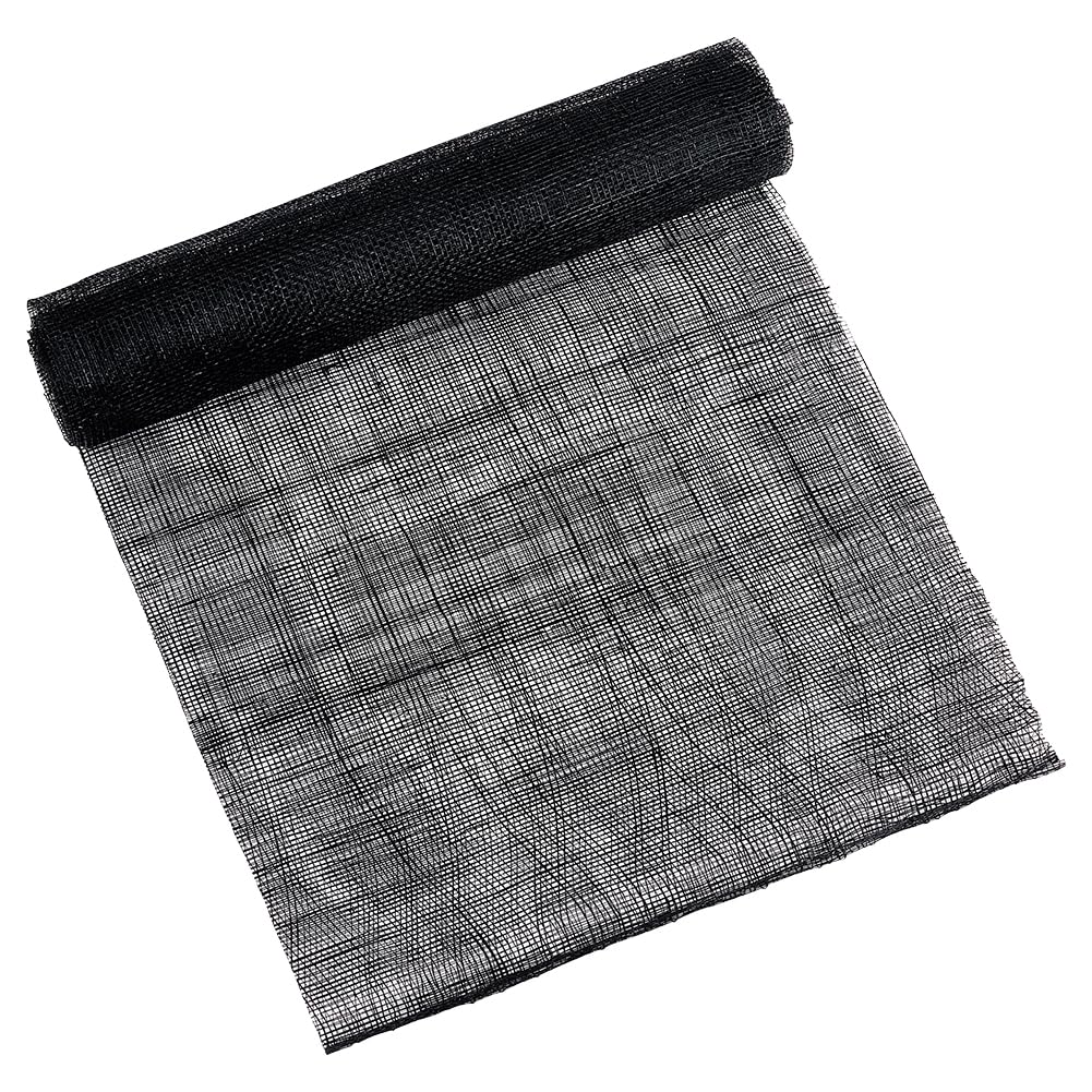 BENECREAT Tissu Maille Lin Sinamay 90x50cm Beige