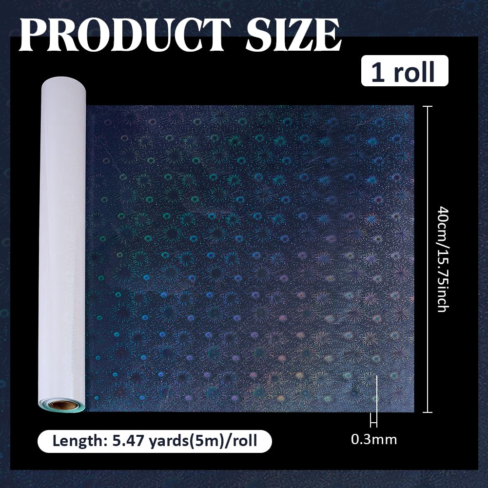 BENECREAT autocollant holographique 5m feux d'artifice
