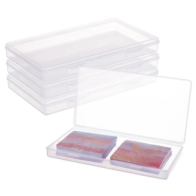 BENECREAT boîtes rangement transparentes 20cm lot 4