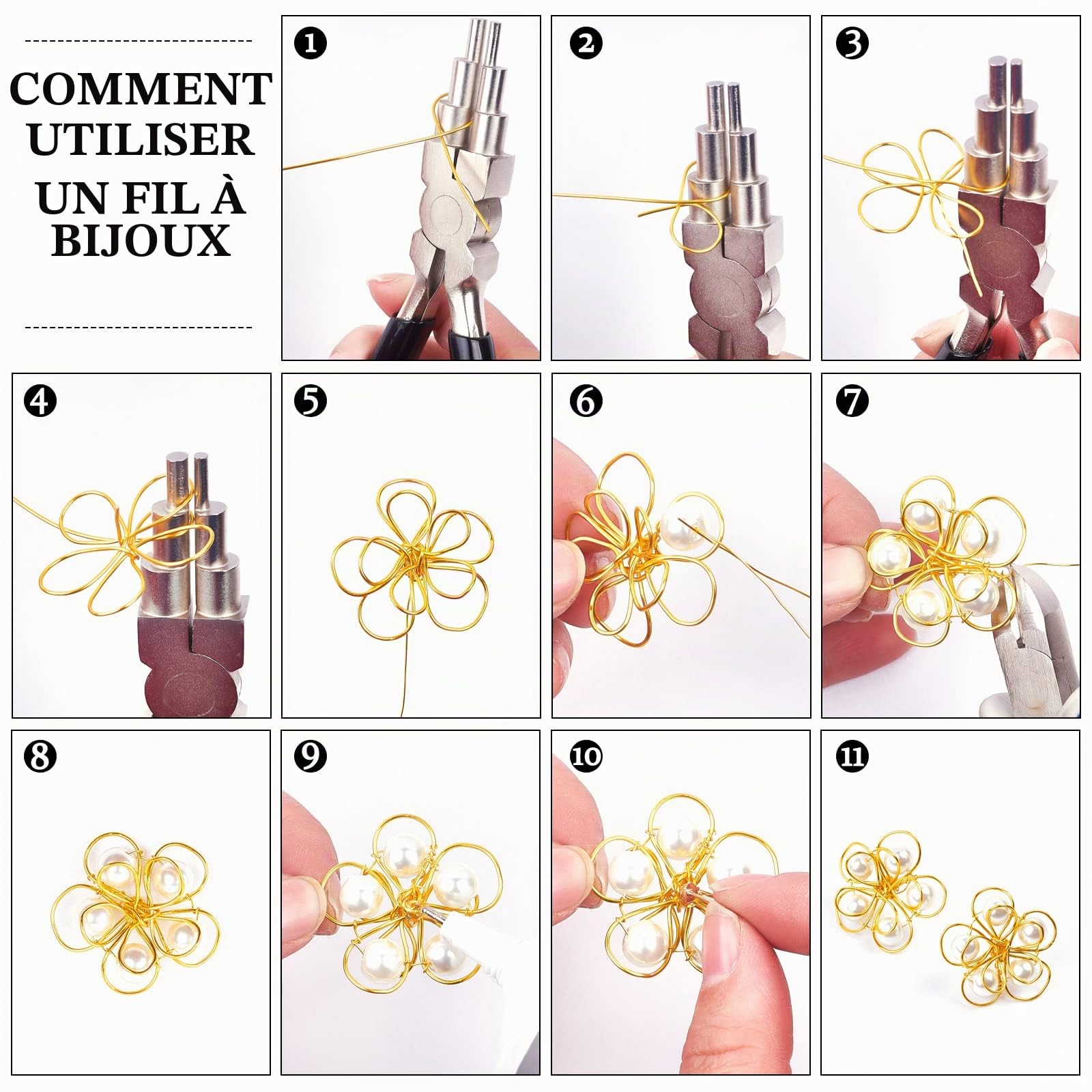 BENECREAT Fil Cuivre Doré Bijoux 20 Gauge 10m 0.8mm